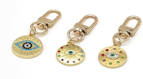 Miniatura 2 de Evil Eye Keychains Set Car Key Ring Bag Purse Keychains Good Luck Amulet protection Charm Keychains for Women Men