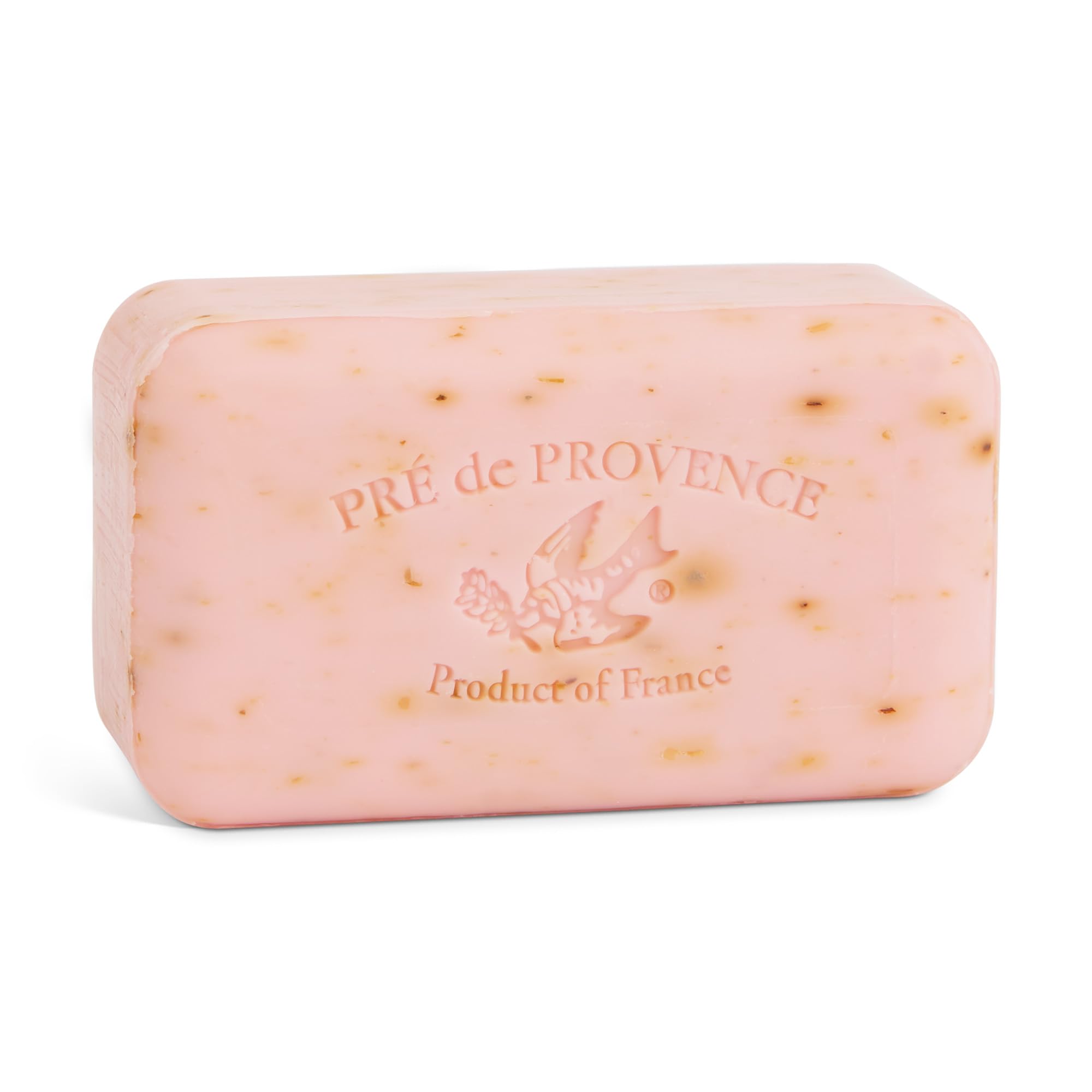 Pre de Provence Artisanal French Moisturizing Soap Bar, Shea Butter Enriched, Quad Milled for Long Lasting Rich Smooth Lather, 5.3 Ounce, Rose Petal