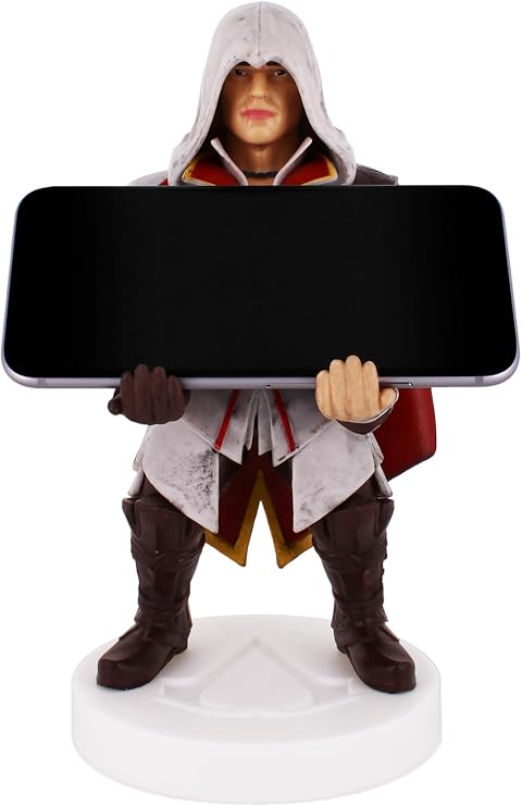 Cableguys Assassin's Creed Ezio Gaming Figure - Accessory Stand for Controller or Smartphone - USB Cable Included - 20 cm