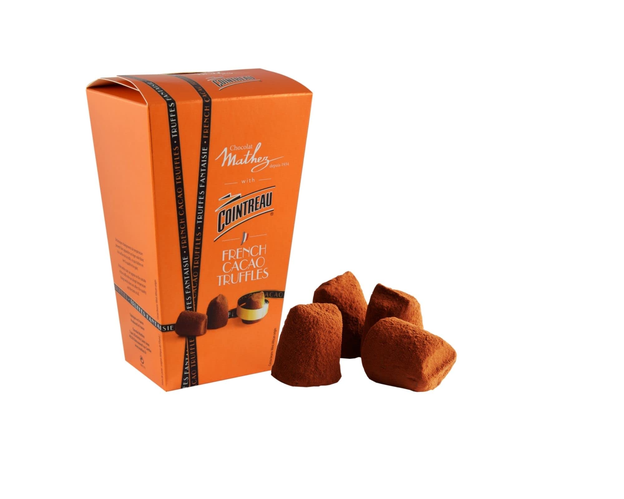 Cointreau Flavoured French Cocoa Dusted Truffle Gift Box | Premium Blend Of Cacao Truffles And Cointreau | Gift For All Occasions | 250 g