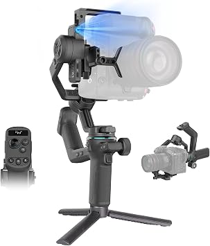 FeiyuTech SCORP-C2 3-Axis Gimbal Stabilizer with AI Tracking for DSLR, Mirrorless & Vlogging Camera, 7.72 lb 3.5 kg Payload | Quick Landscape/Portrait Switch | Gesture Control