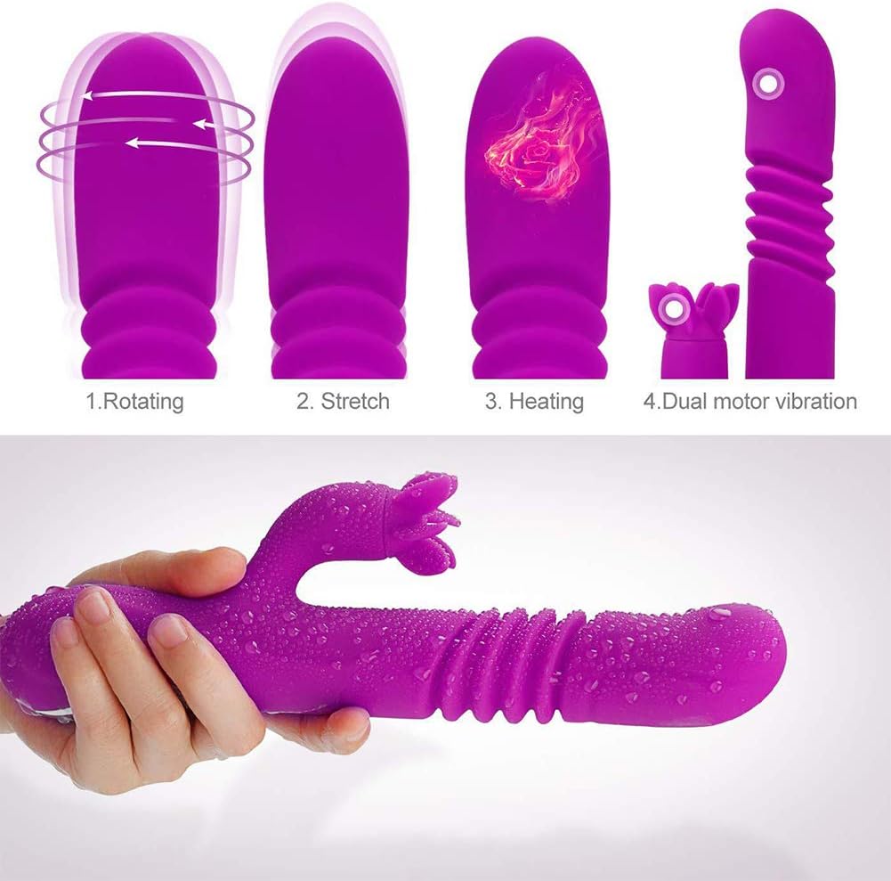 Vibrador Para Mujer Juguetes Sexuales Punto G Clitoris Girar ...