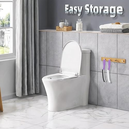 Miniatura 4 de Cepillo de inodoro, 2 piezas de cepillo de limpieza de baño, cepillo de inodoro profundo con agujero para colgar, cepillo de limpieza multifuncional