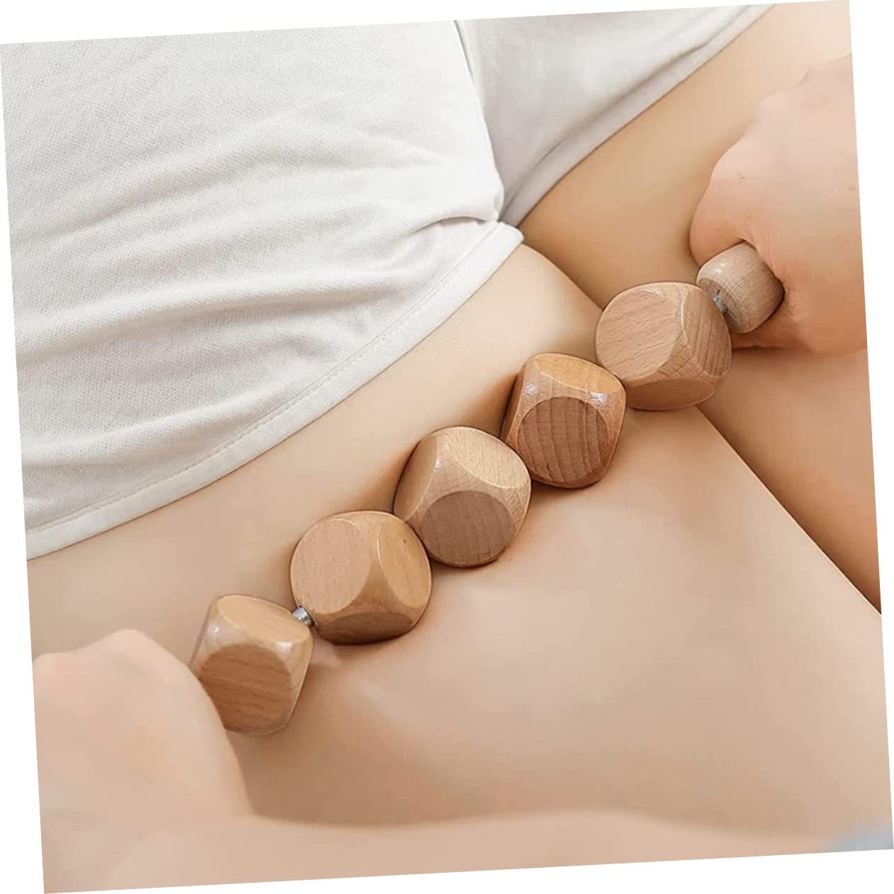 2 Pezzi Massaggiatori per Addome e Corpo per Strumenti per Rilassamento Muscolare e Marrone