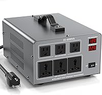 Vista 11 de Transformador convertidor de voltaje de 5000 W, elevador y descendente, 110 V/120 V a 220 V/240 V, reconocimiento automático de voltaje, convertidor