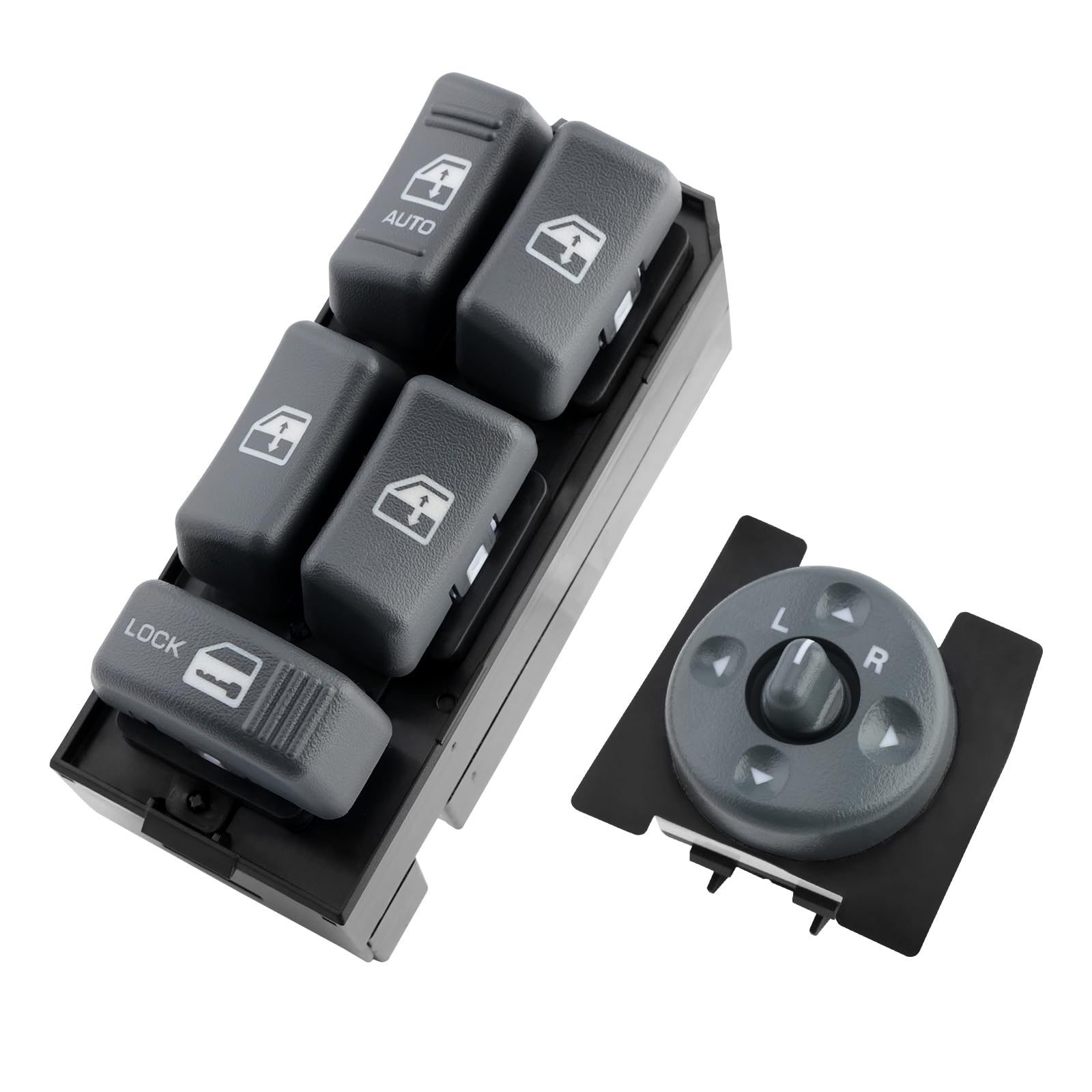 Master Power Window Switch Mirror Control Driver Side 4 Door, Compatible with 1995-2001 Chevy GMC C1500 C2500 C3500 K1500 K2500 K3500 Tahoe Yukon