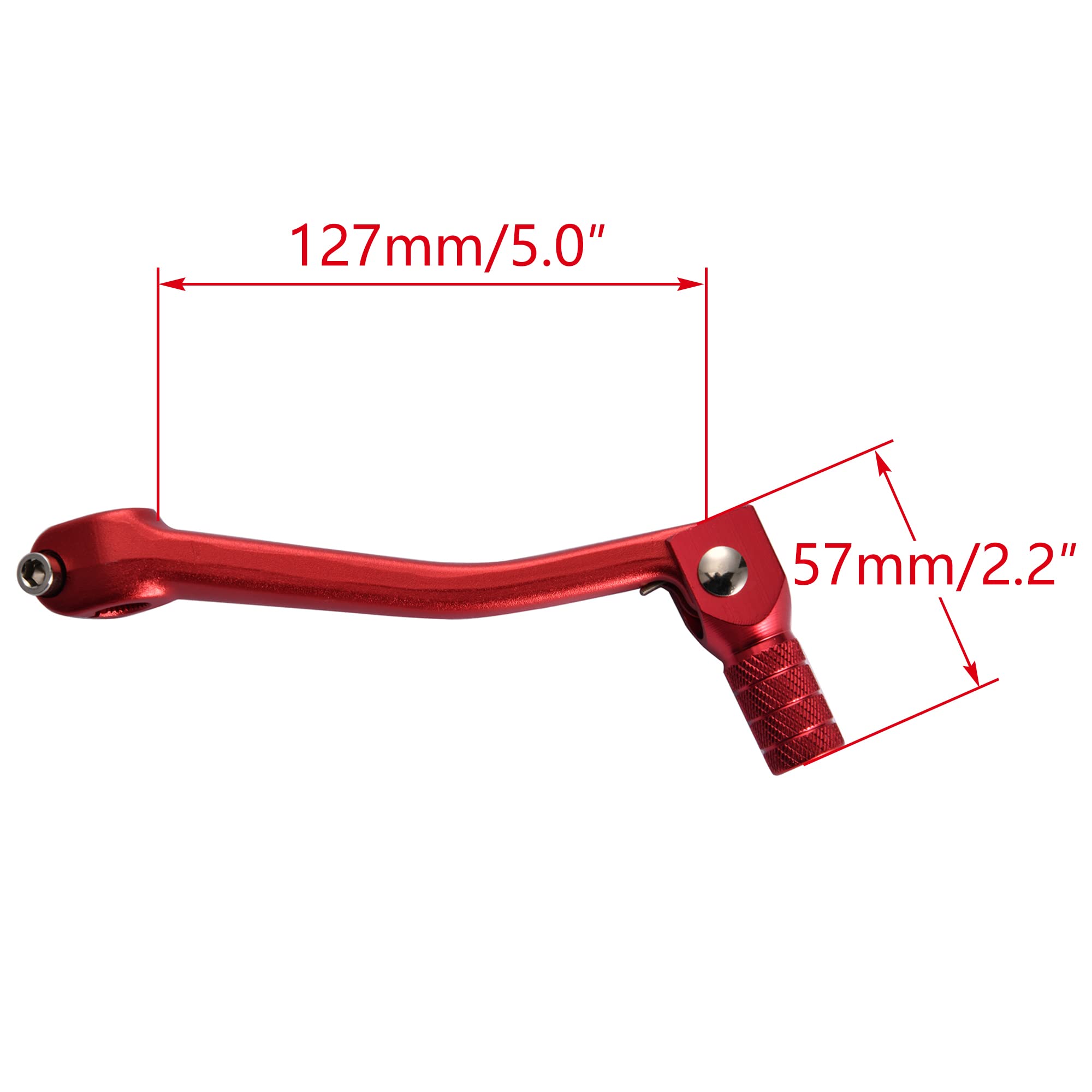 WOOSTAR 2" Leva Cambio Pieghevole Sostituzione per CRF50 CRF70 CRF XR50 XR70 50cc 70cc 90cc 110cc Dirt Pit Bike Rosso