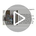 Image of AYSIS Plastic Foldable Wardrobe - 12-Shelf 4-Door Storage Rack for Clothes, Kitchen Cupboard (Black, 44 Cm x 158 Cm x 32 Cm)