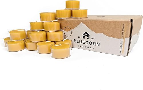 Bluecorn Beeswax velas 100 cera de abeja color marfil