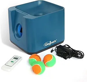 IDOGMATE Big Dog Ball Launcher, Automatic Ball Launcher for Dogs,Tennis Ball Thrower for Big and mid Sized Dogs ，Rechargeable,Remote Control