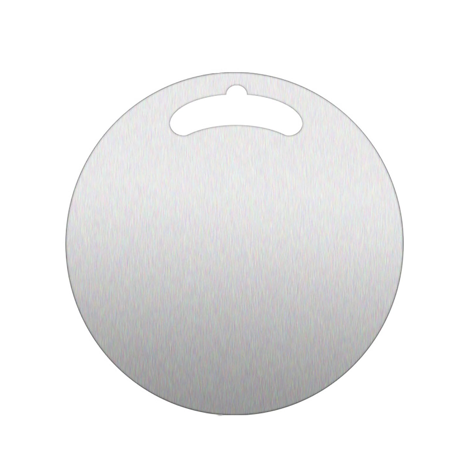 Tabla de Cortar de Acero Inoxidable, Tablas de Cortar Acero Inoxidable, Antideslizantes, Mango Colgante(30 * 30cm/12 * 12in)