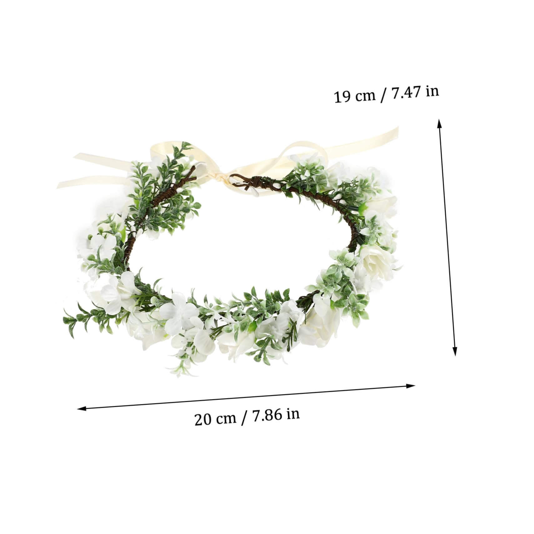 VICASKY 4 Stück Rosen Stirnband Blumenkranz Haarschmuck für Frauen Braut Blumenmädchen Hochzeit Party Strandfoto Zubehör
