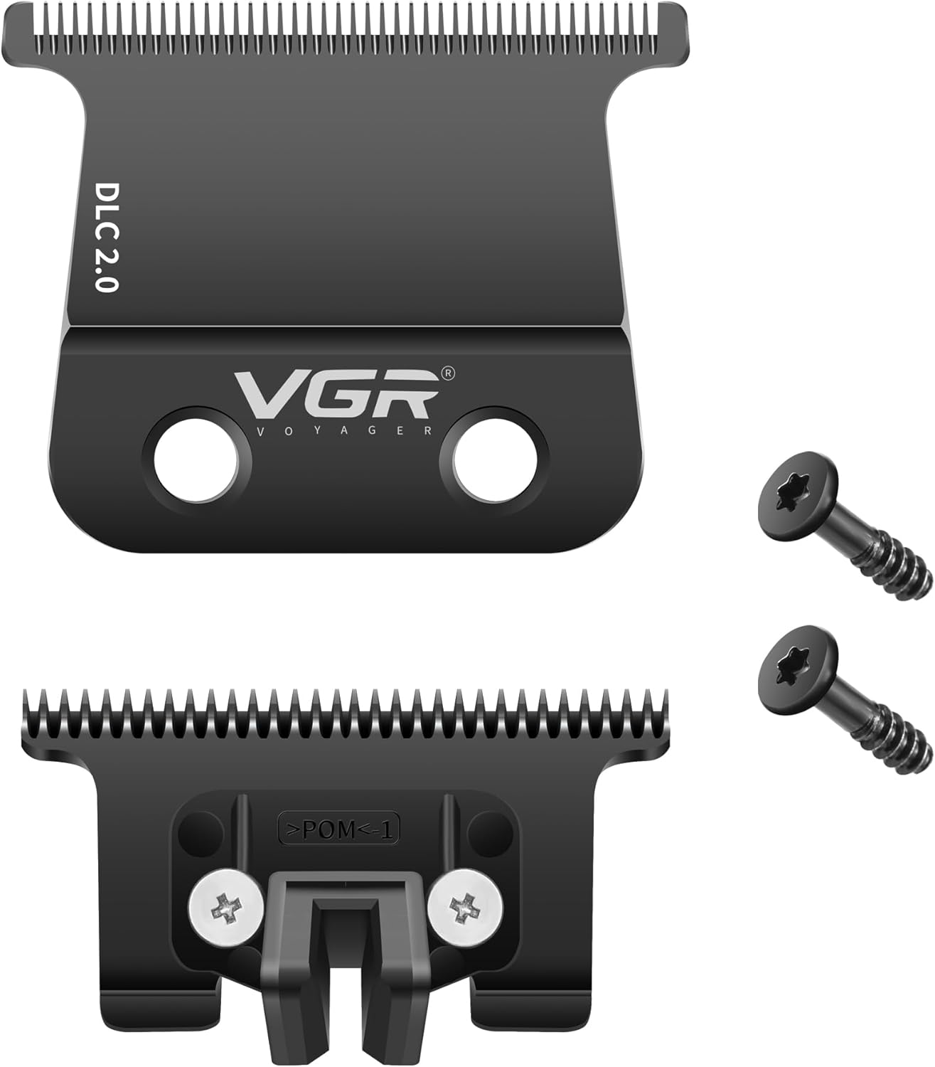 VGR 977/885T Hair Trimmer Replacement T Shaped Blades, Low Heat, Wear Resistant DLC Coated Blades, Long Service Life, Tight and Sharp Cutting