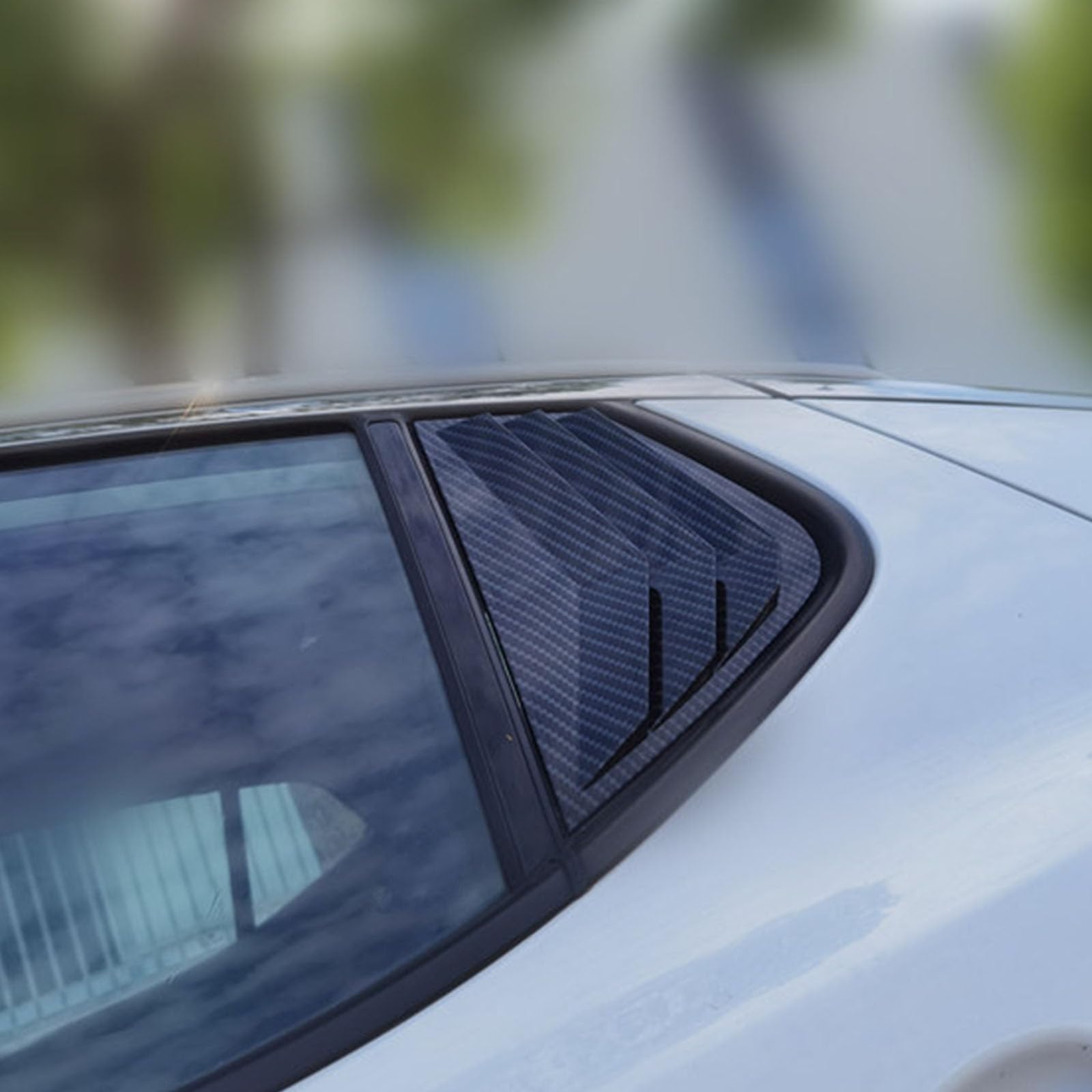 2 sztuki do KIA K5 2011-2015, tylne okiennice samochodowe żaluzje boczne, osłony, wykończenia, akcesoria zewnętrzne ABS, B Carbon Fiber Look