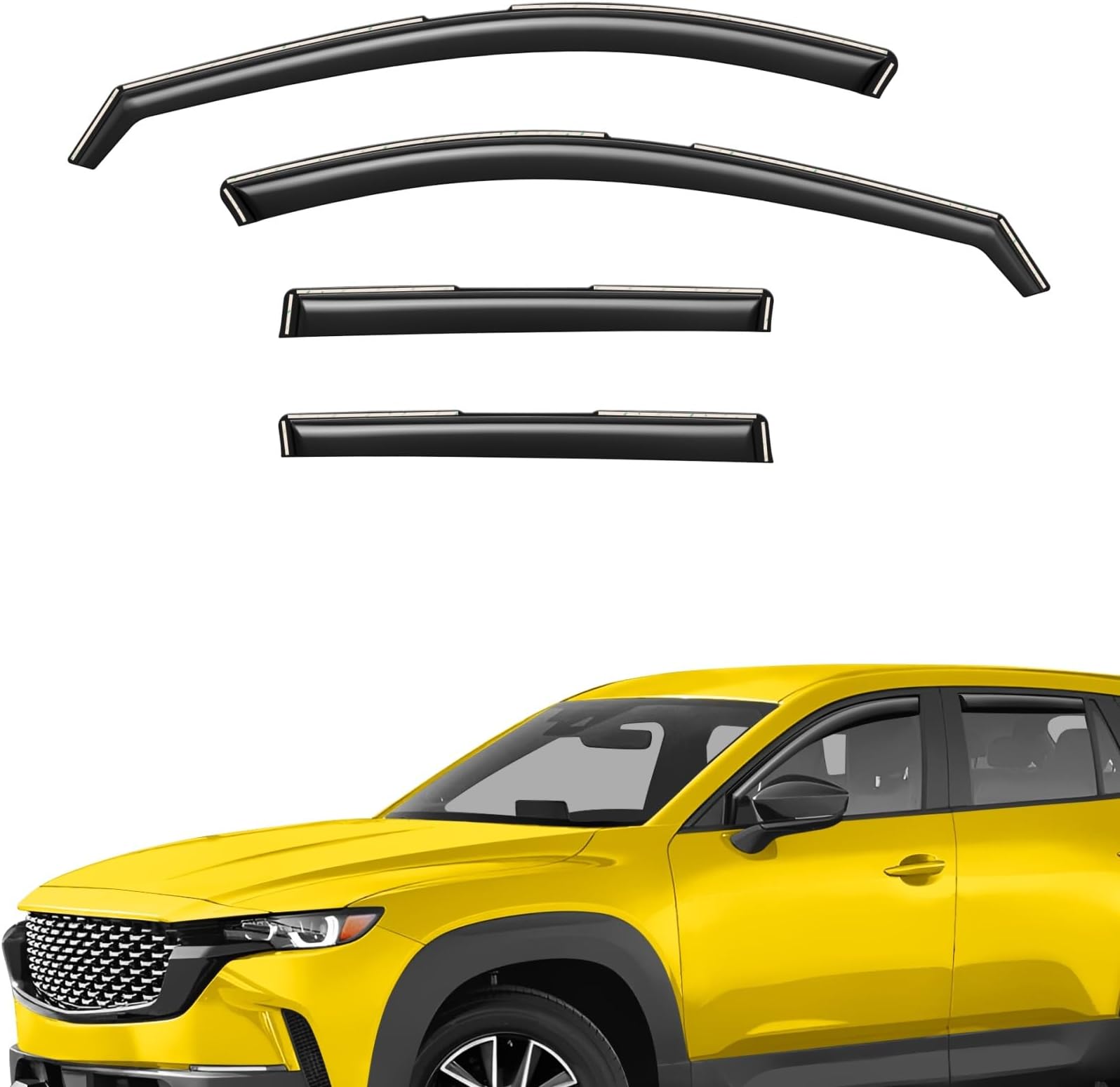 Extra Durable Window Deflectors in-Channel Window Visors Rain Guards Fit for Mazda CX-50 2023-2026, Sun Visors, Wind Vent for Shades, Exterior Car Accessories - 4pcs. AG0755