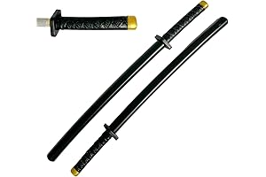 Foam Samurai Sword: Set of Two 26.5-Inch Anime Katanas for Kids' Play