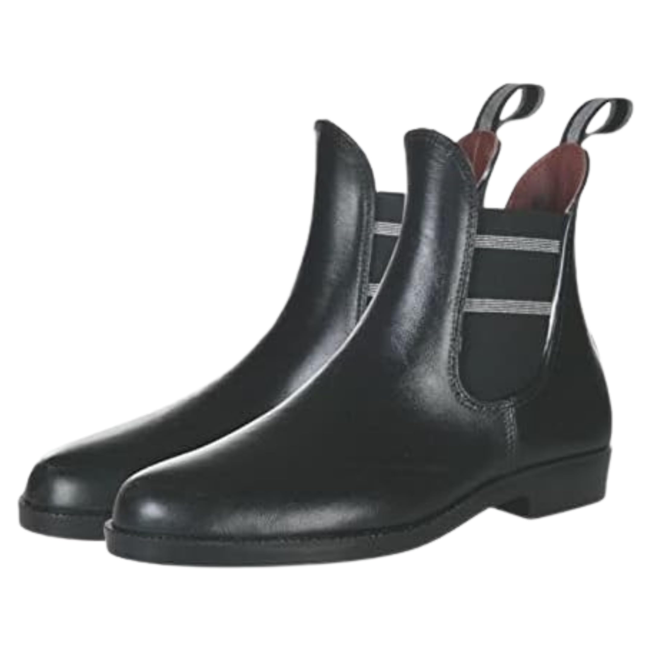 HKM - Jodhpurgummistiefel Style Lurex | Gummistiefeletten für Damen, Herren & Kinder | Regenstiefeletten mit Elastikeinsatz | wasserdichte Jodhpur-Stiefelette in Schwarz | Größe 30-45