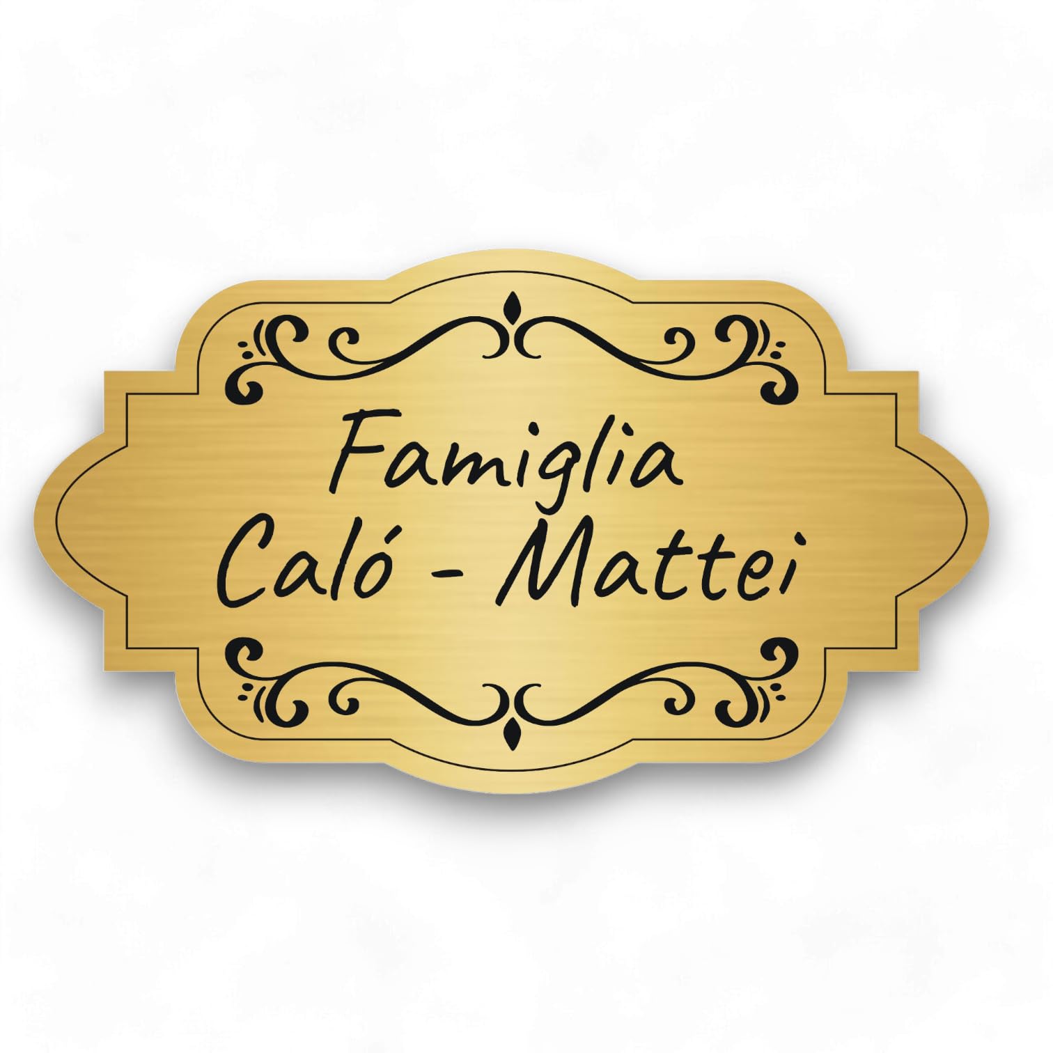 Targa Porta Ingresso Personalizzata (15x8,5 cm) Targhetta Personalizzata Esterno Incisione Laser Targhette Citofono Cassetta Postale Targhe Personalizzate Porta – Lo Realizzo®