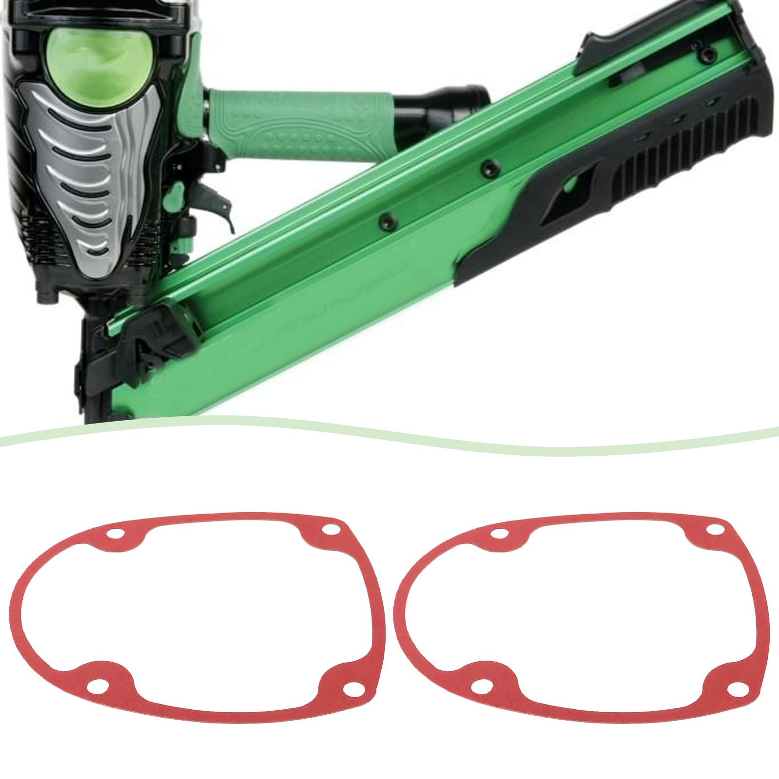Briny River 4Pcs Nail Gun Washers Nailer Head Cap Gasket 877-325 Compatible with Hitachi Series Red - Image 2