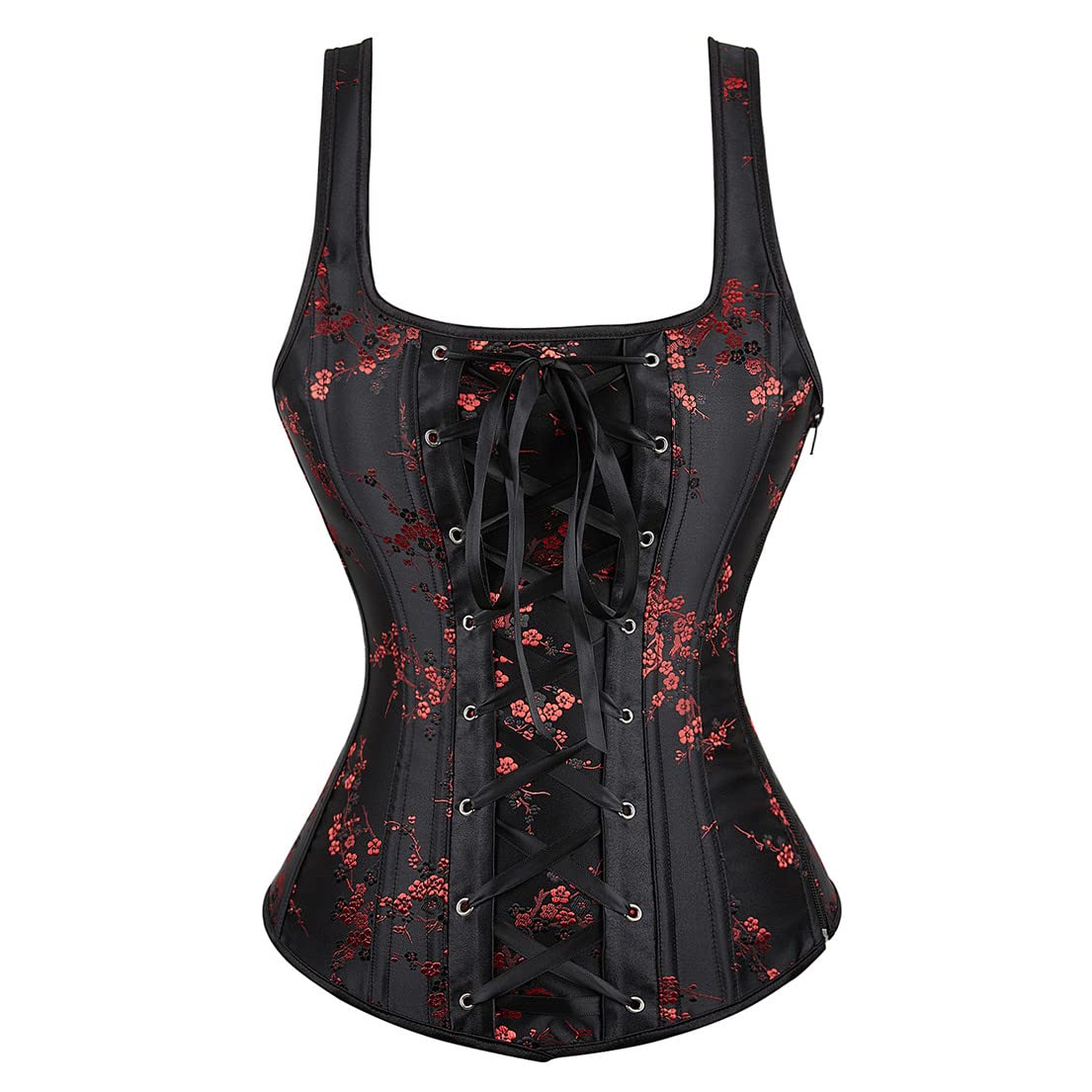frawirshau Corset Tops For Women Renaissance Corset Plus Size Floral Corset With Straps