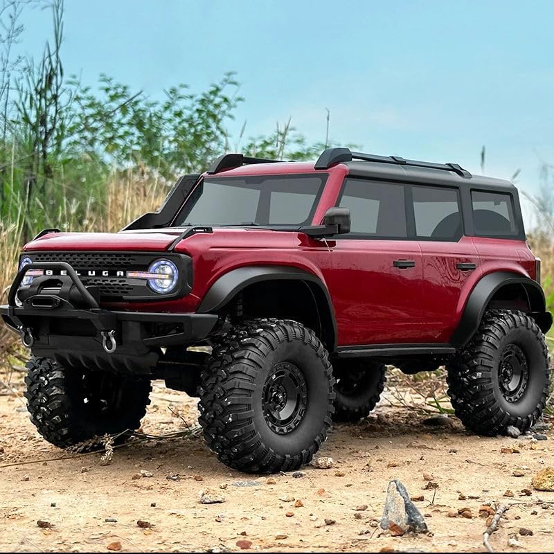 Image of RC Off Road Car 1:16 Scale All Terrain Remote Control Car, 4X4 High Speed 15 Km /h RC Truck 1 Rechargeable Batteries Waterproof Monster RC Crawlers with LED Light for Kids Boys and Adults