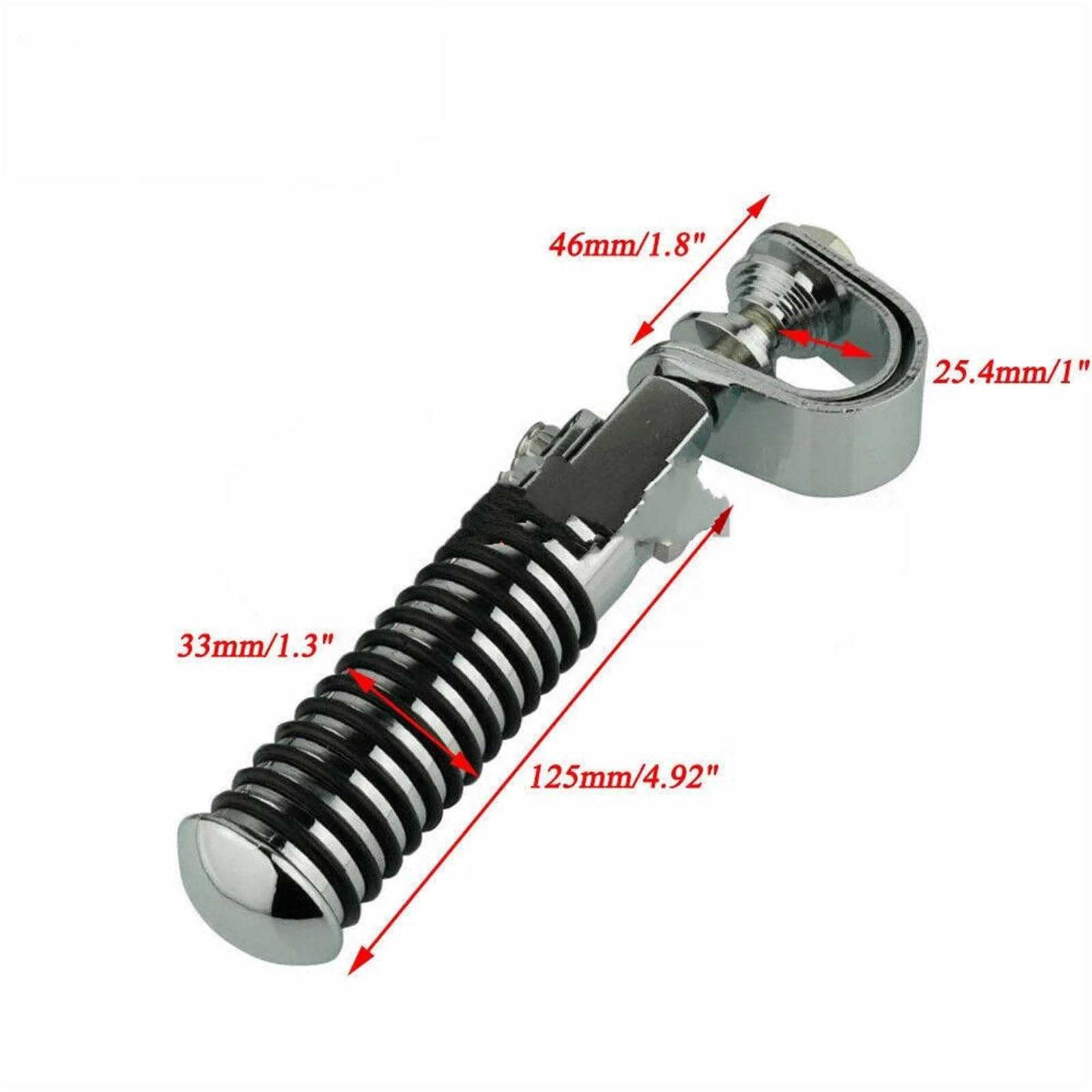 25mm 32mm Podnóżek Części motocyklowe Motocykl Droga Podnóżek Zacisk Uchwyt(Black)