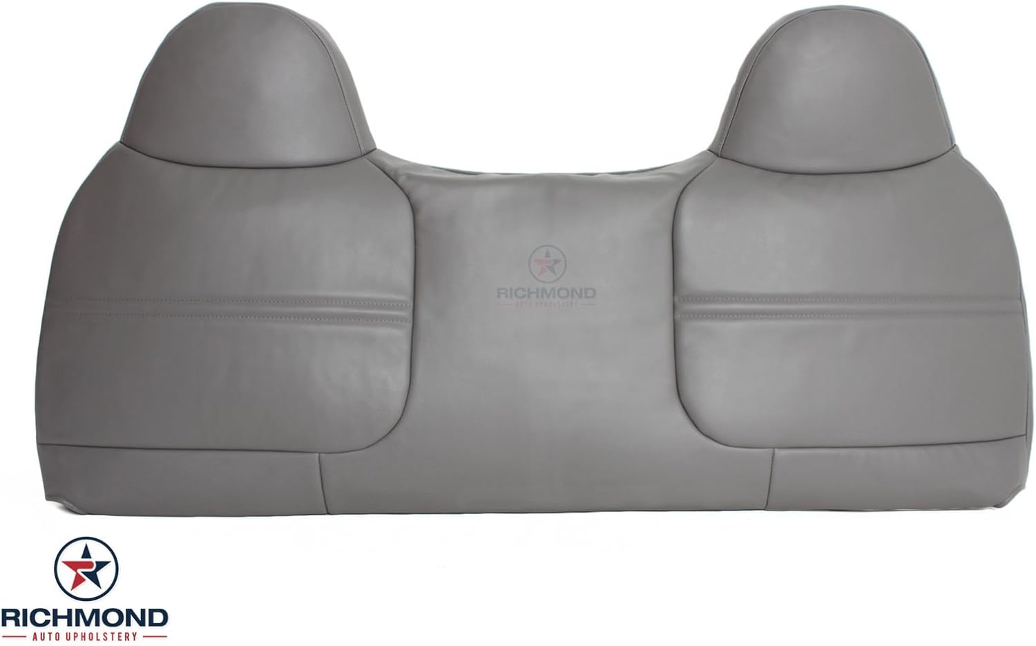 Richmond Auto Upholstery - Replacement Top & Bottom Bench Seat Vinyl Cover, Gray Compatible with 1999-2001 Ford F250 XL Work Truck