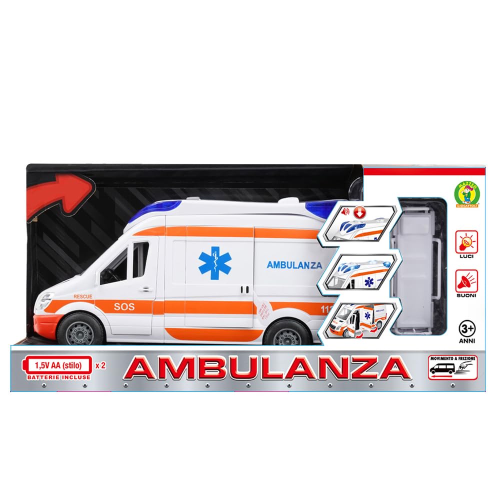 Ambulanza giocattolo con luci e suoni