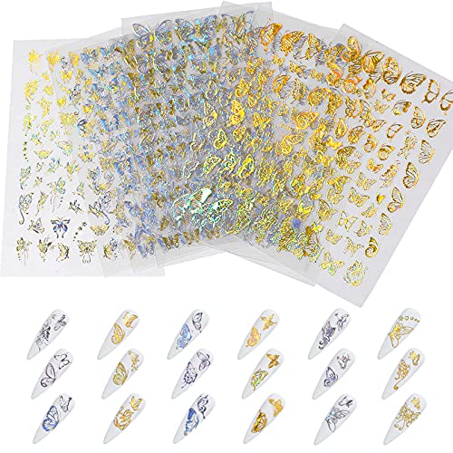 UNJYHB Nail Art Stickers Set Mdchen Nageldesign Nagel Art Sticker Flower Nagel Aufkleber Nail Decals Selbstklebende Nagelaufkleber Nagel Decals Nail Art Aufkleber Nageldesign Sticker Nagel Sticker Cover