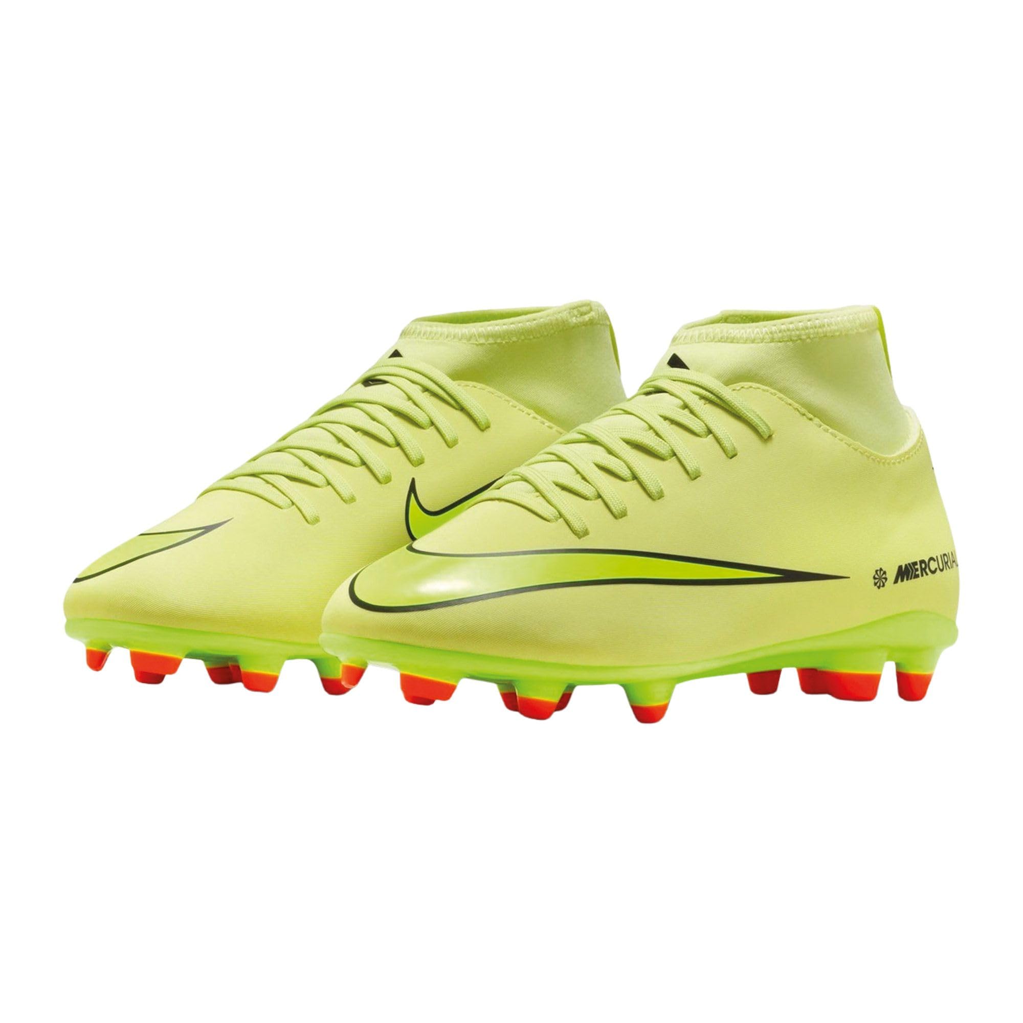 Nike Jr Superfly 10 Club Fg/MG, Scarpe da Calcio, Limelight Volt Hyper Crimson, 36 EU