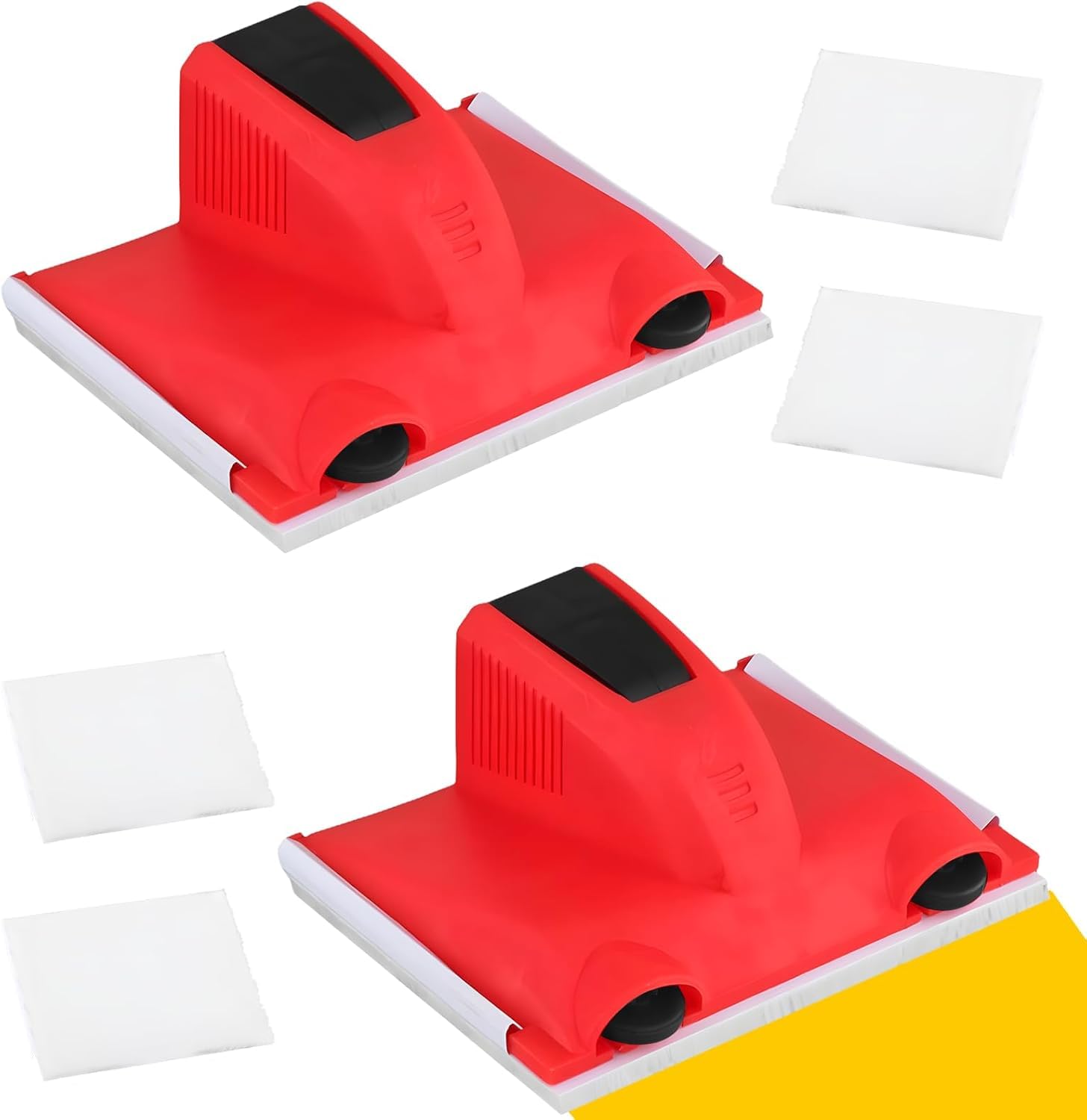 2 Pcs Paint Edger Tool, with 2 Replacement Nylon Brush Bristles,Can Be Connected to Telescopic Rod,with Sliding Rollers, for Home Roofing,Office,Ceiling and Wall