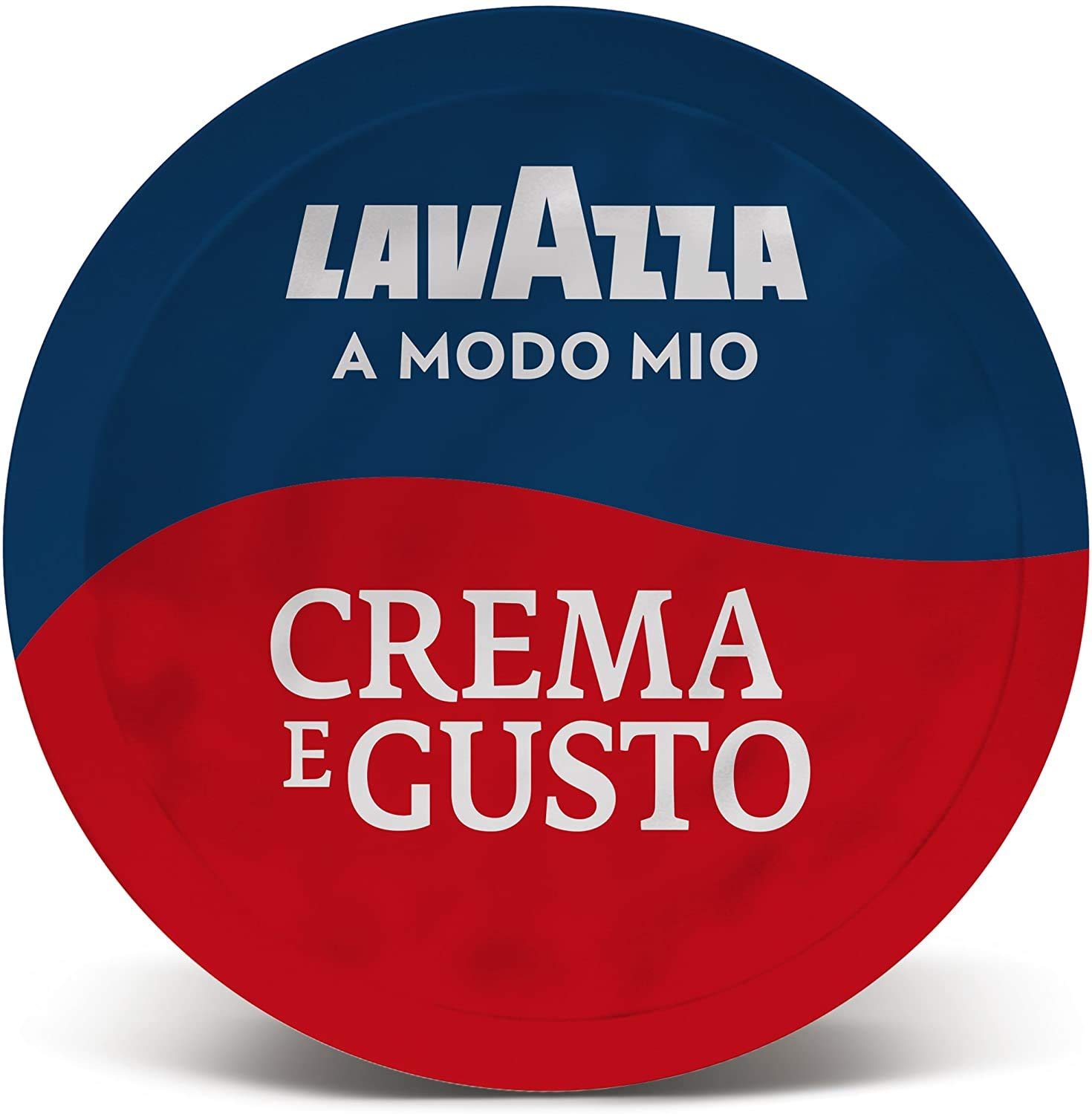 Lavazza A Modo Mio Crema y Sabor Clásico, 128 Cápsulas Café Espresso con Notas de Chocolate y Frutas Secas, Arabica y Robusta, Intensidad 12/13, Asado Mediano, 8 Cajas de 16 Cápsulas