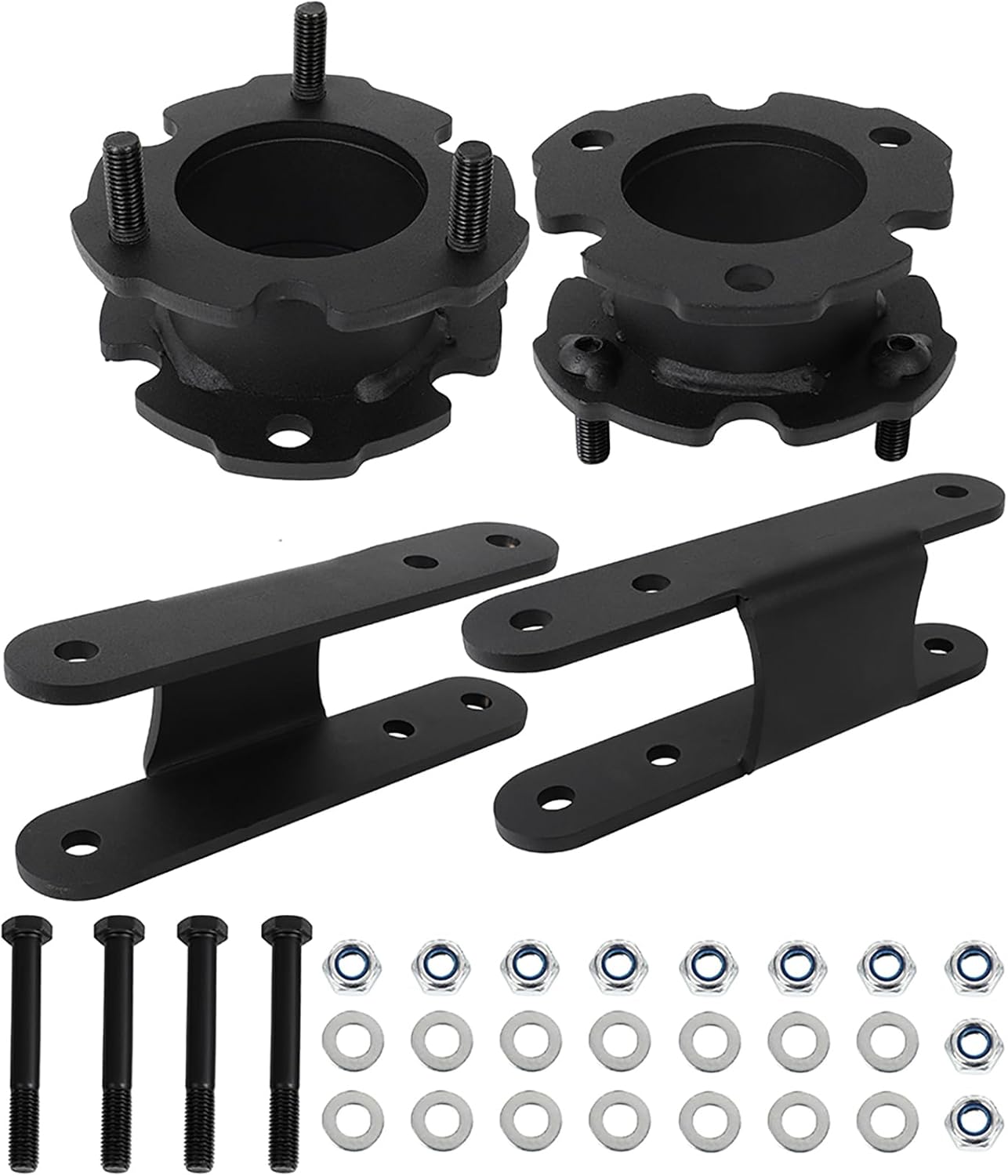 ECCPP 3 inch Front and 2-3 inch Rear Leveling Lift Kits for Chevrolet Colorado 2015-2021 for GMC Canyon 2015-2021 Raise Forged Aluminum Strut Spacers