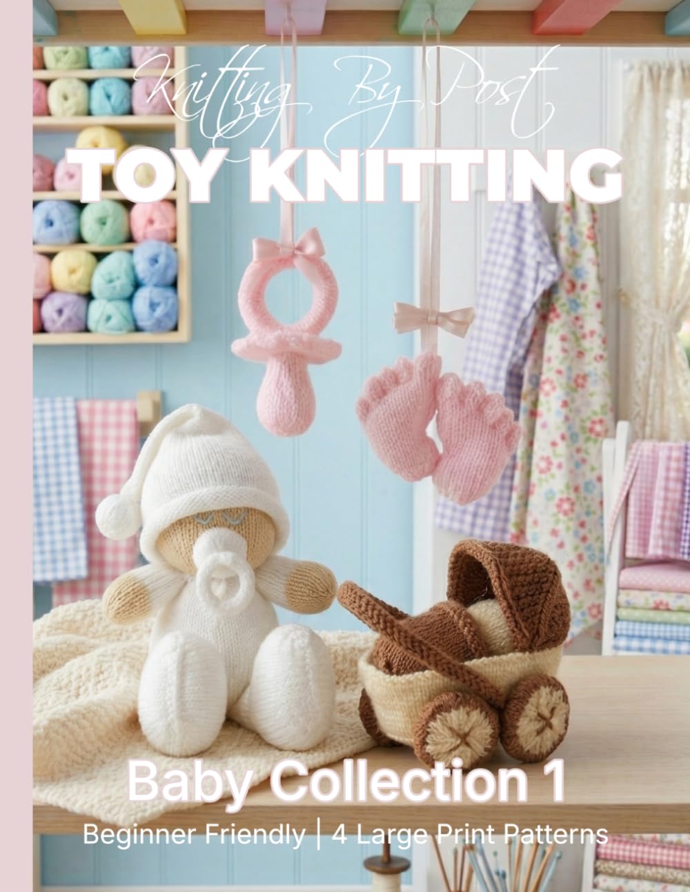 Knitting by Post: Baby Knitting Pattern Collection 1 – 4 Easy-to-Follow Large Print Toy Designs (LARGE PRINT Knitting by Post)
