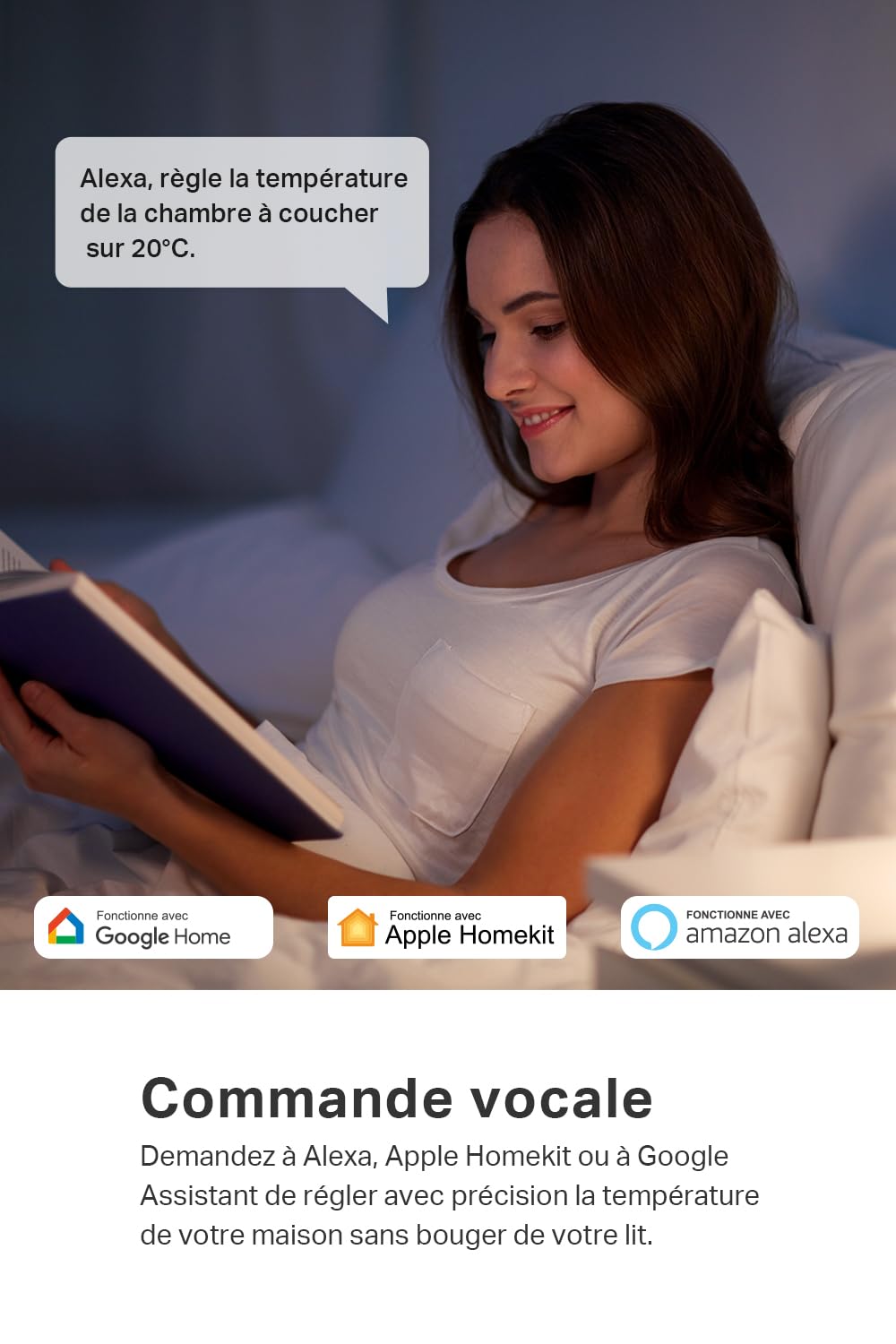 TP-Link Kasa Thermostat Connecté Matter, Compatible avec HomeKit, Alexa et Google Assistant, Réduisez Vos factures et contrôlez Le Chauffage à Distance Via l'application, KE100 KIT