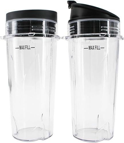 Juego de tazas individuales de 16 onzas para licuadora profesional BL770 BL780 BL660 (paquete de 2)