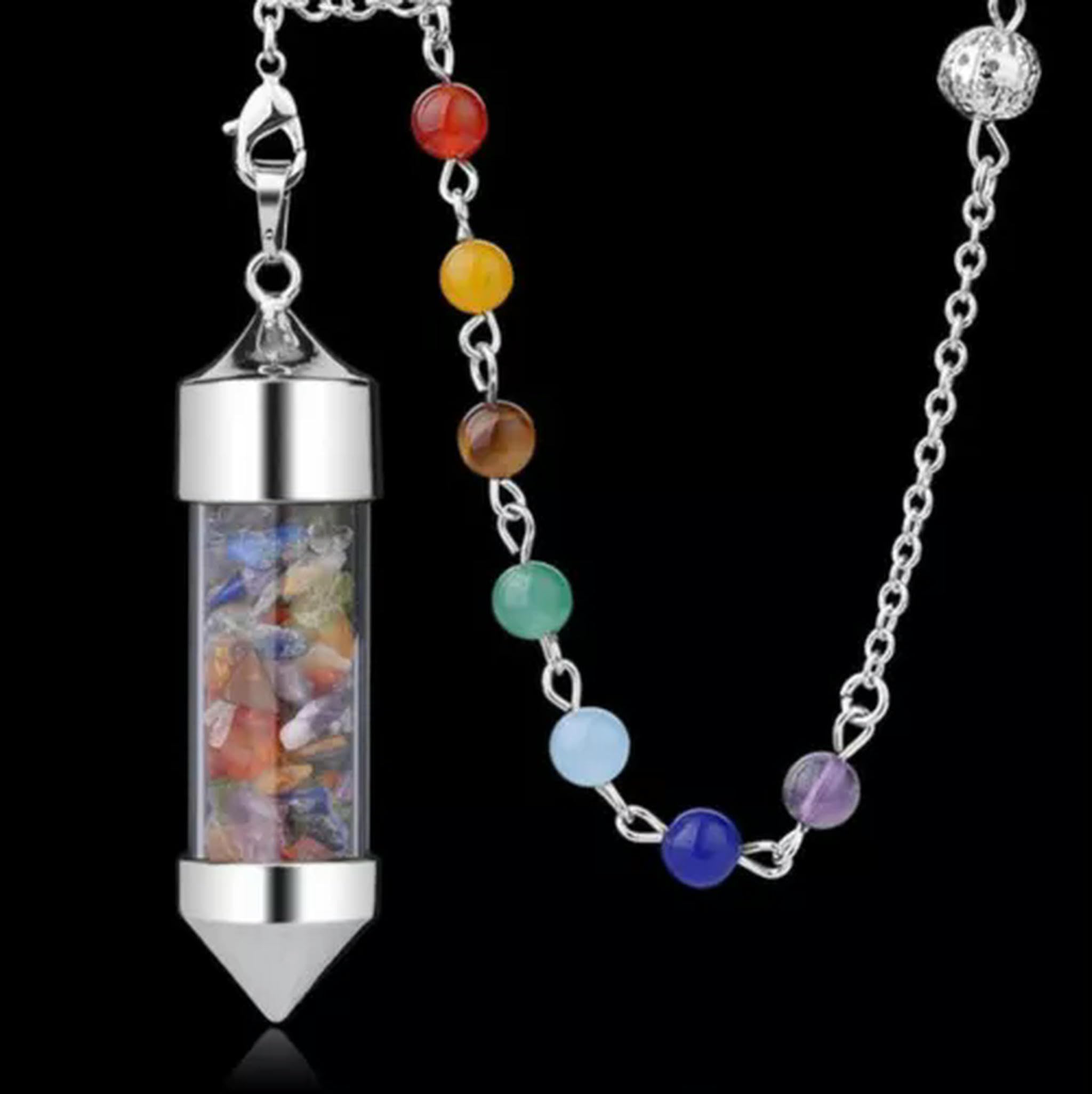 Lapis Lazuli Magic Stone pendule prisme d'exception aux 7 gemmes naturelles - 5