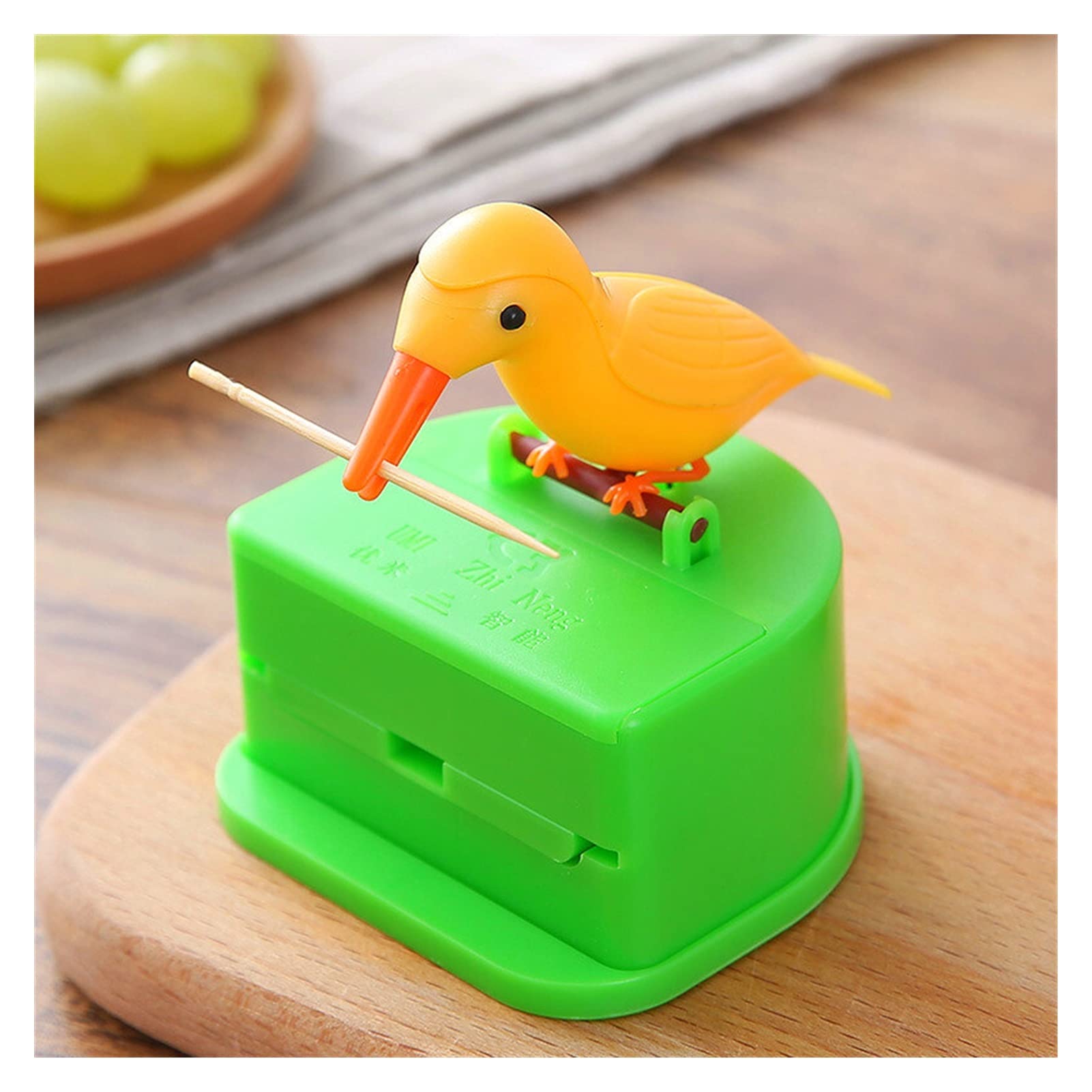 GHKsdgET toothpick holder, Toothpick Holder,toothpick Dispenser,Vintage Automatic Zinc Alloy Metal Toothpicks Organizer Box
