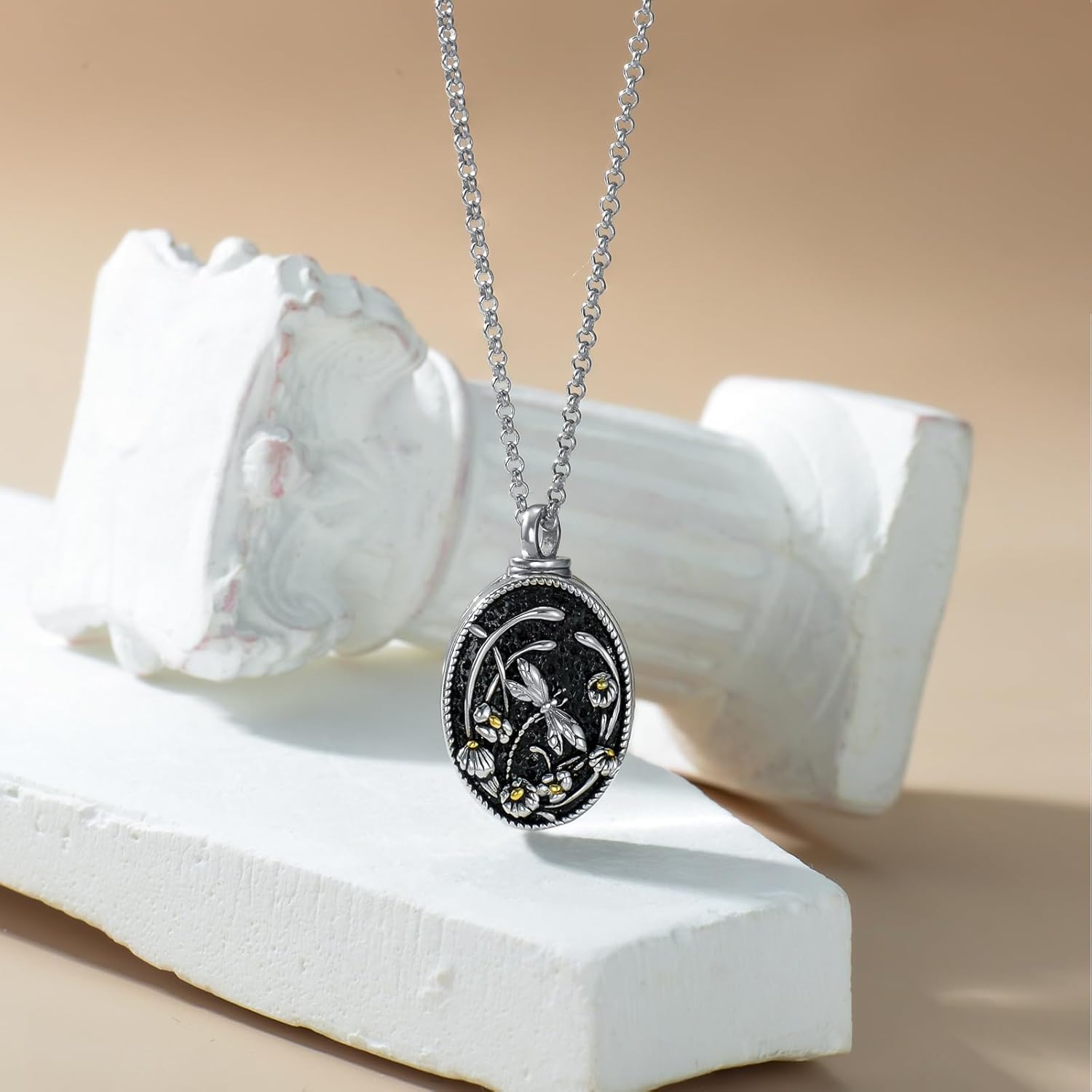 Urn Necklaces for Ashes 925 Sterling Silver Pet/Butterfly/Dragonfly/Tree of Life/Hummingbird/Cardinal/Sunflower Dog Cat Cremation Jewelry with Funnel Filler Kit for Women Human Pets - Image 4