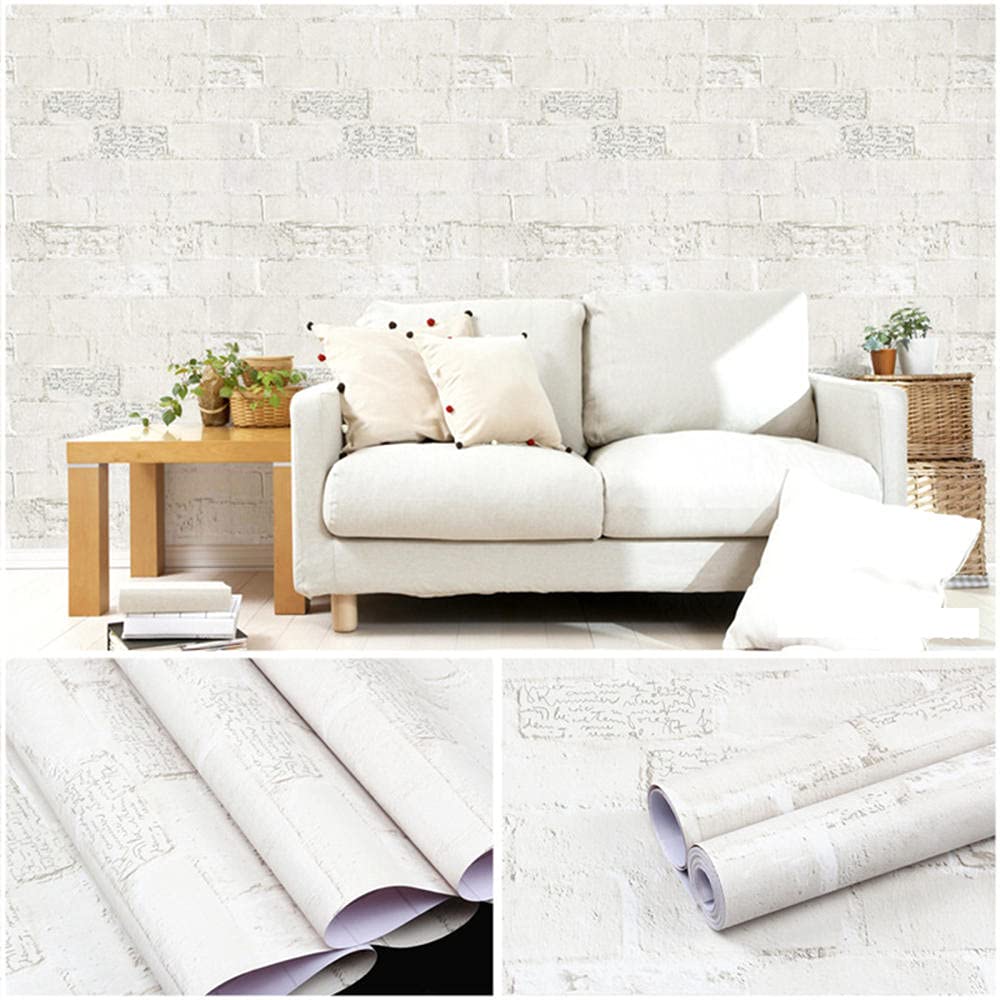 Papel de pared retro 3D CYN papel pintado autoadhesivo vinílico decorativo para dormitorio Q-17