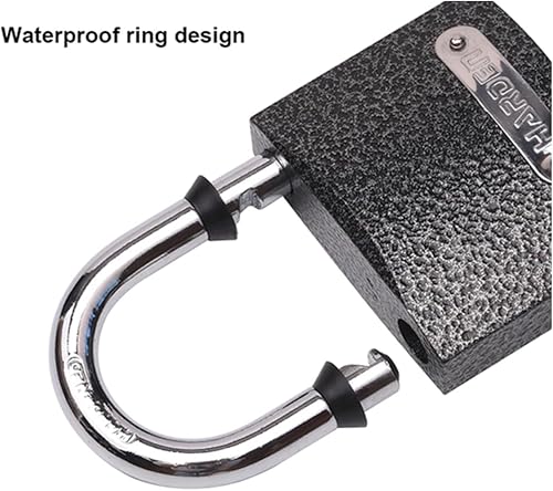 Miniatura 5 de Edward Tools Harden - Candado resistente de 1.969 in, cerradura de alta seguridad con grillete de acero endurecido y cilindro de latón, diseño