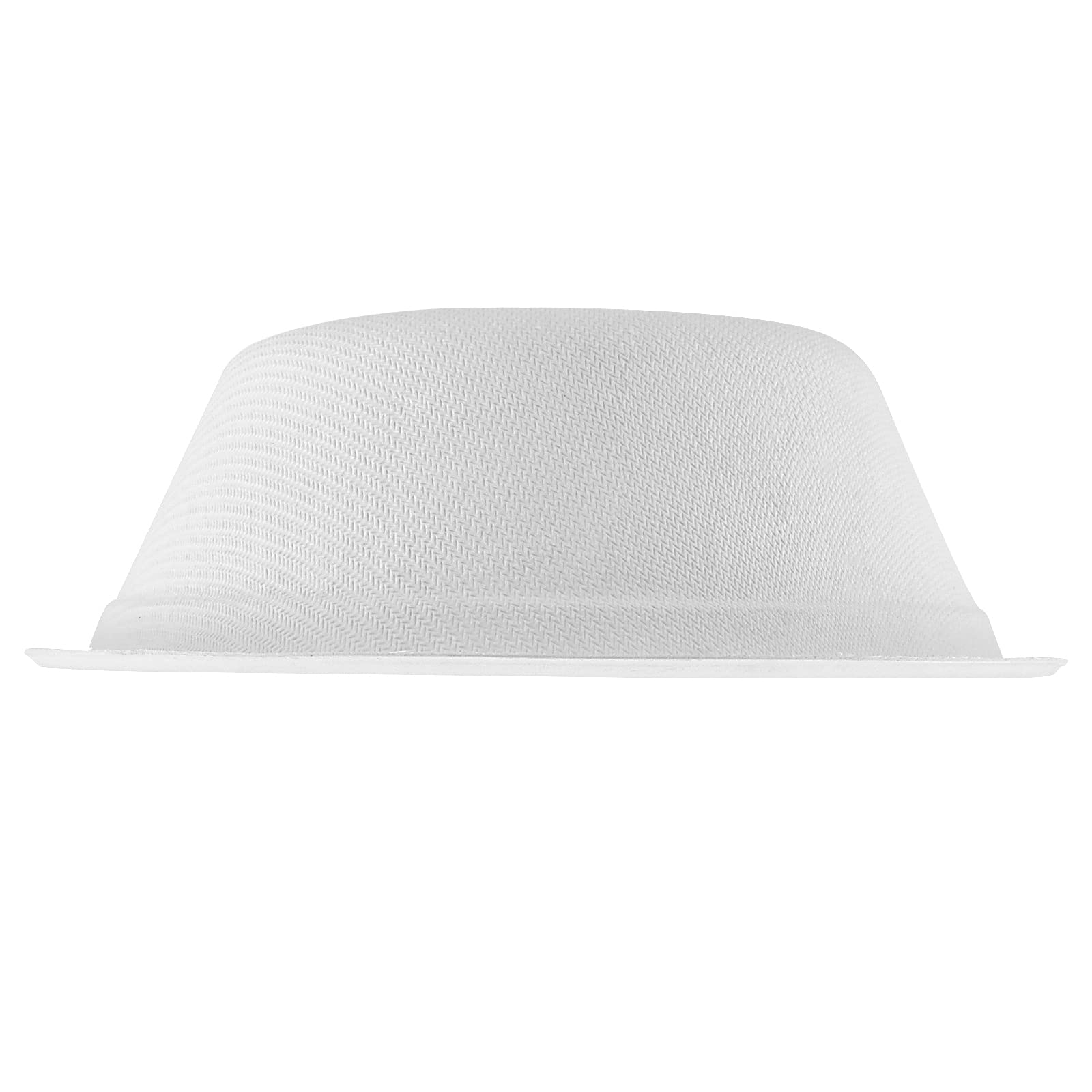 PINGEUI 200 Stück 350 ml Papierschalen, umweltfreundliche Zuckerrohrschalen, runde extra starke Schalen für Partys, Grillen, Picknick, heiße und kalte Lebensmittel, Weiß