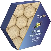 Truede Halva with Pistachios   Halva Luxury Gourmet Artisan Dessert Sweets, Premium Quality Natural Ingredients, Vegan, Gluten Free 200g Plain