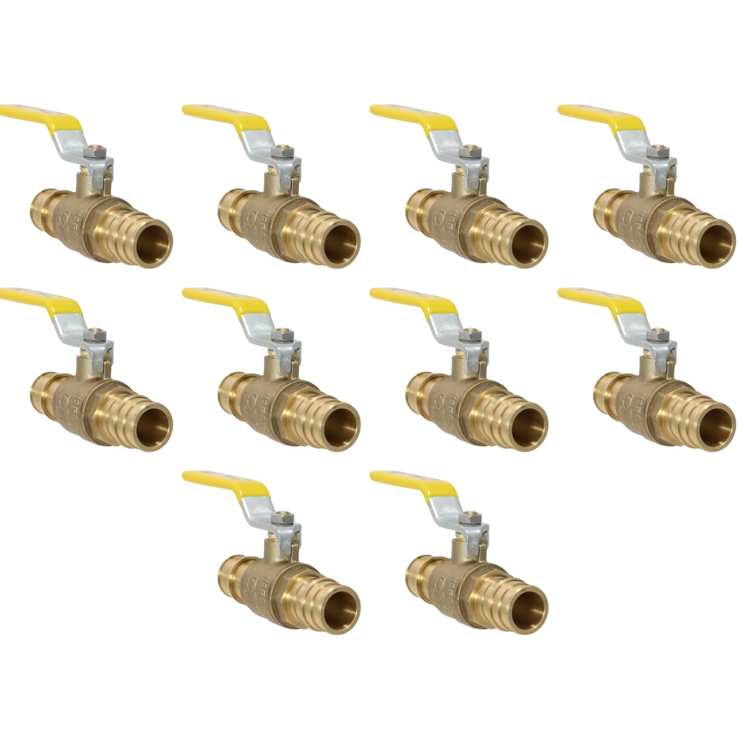 10 Pieces XFITTING 3/4'' Pex A Ball Valve, F1960 Expansion Ball Valve