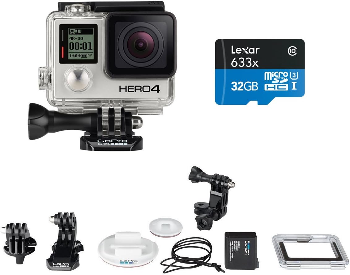 GoPro HERO4 SILVER Surf Bundle with Memory Card