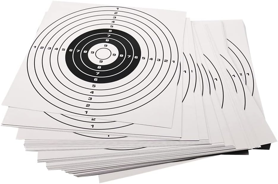 100 Sheet 12 x 12 Inch Shooting Paper Target 250g Copper-Print Paper Shooting & Crossbow Targets