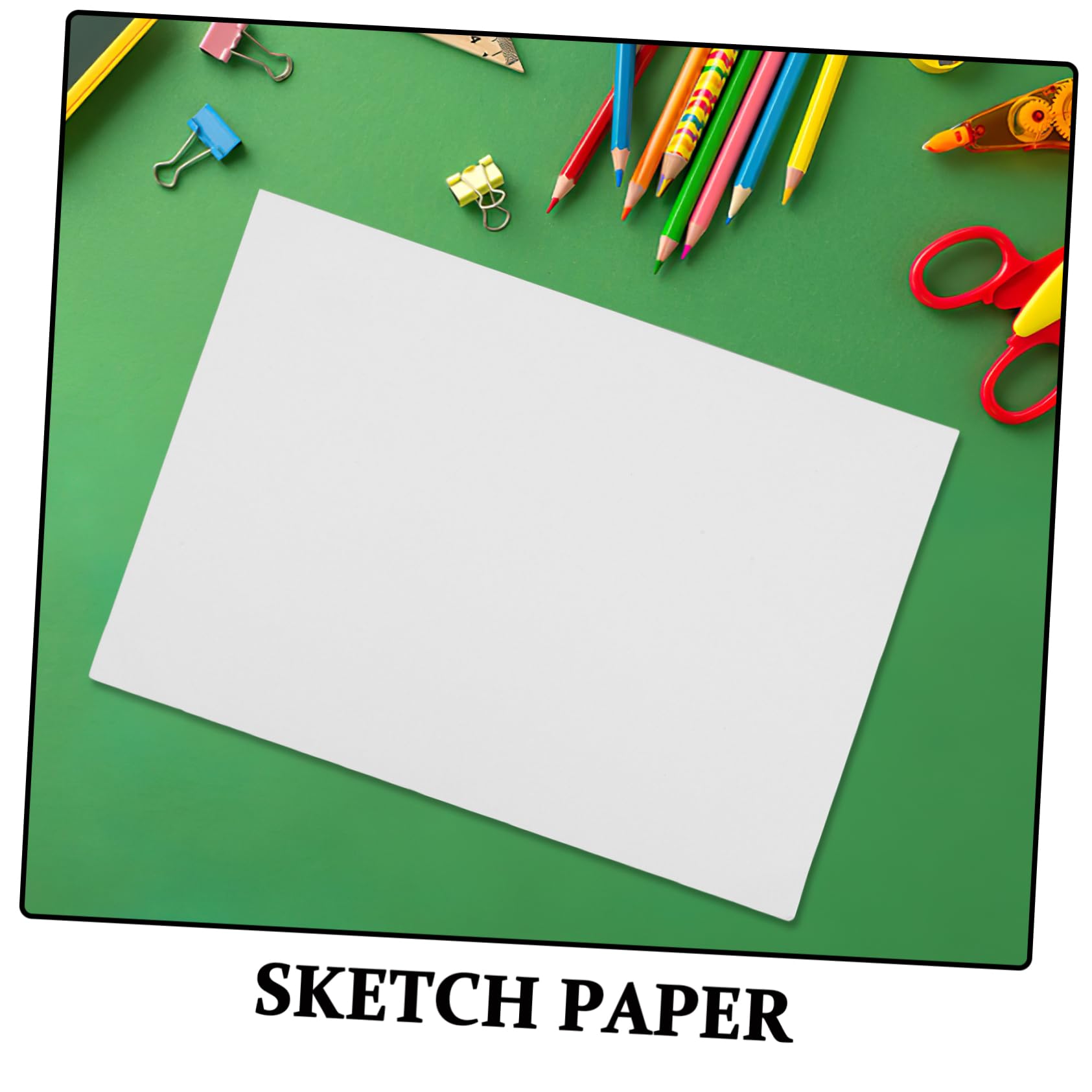 Papel de Dibujo Blanco A4 100 Hojas para Niños y Estudiantes