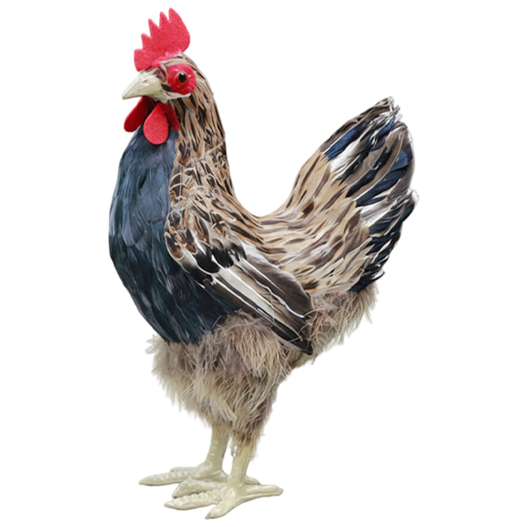 Faroby 23*15*34Cm Chicken Figurine, Realistic Chicken Statue For Home And Garden Decor, Large Brown Hen Sculpture, 23 * 15 * 34Cm, Statue