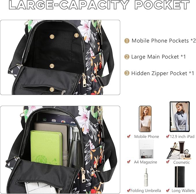Image of BANQLYN Shoulder Bag for Women Stylish Ladies Messenger Bags Purse and Handbags Wallet Mini Backpack Purse Backpack Girls College Bags
