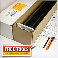 Vista 2 de BDF S8MB05 - Película de seguridad y privacidad diurna de 8 mil, color negro 5 (muy oscuro), 30 pulgadas x 12 pies